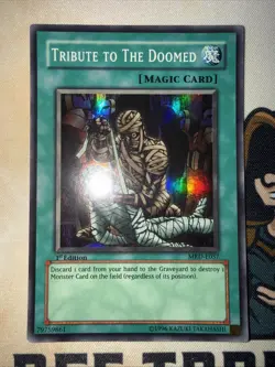 Tribute To The Doomed - MRD-E057 - Super Rare - 1st Edition - Yugioh LP - Image 2