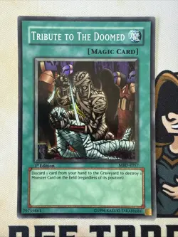 Tribute To The Doomed - MRD-E057 - Super Rare - 1st Edition - Yugioh LP - Image 3