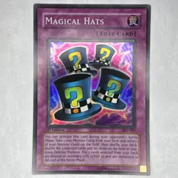 Yu-Gi-Oh! Magical Hats Super Rare Trap Pharaoh's Servant 1st Ed PSV-033 Konami - Image 1