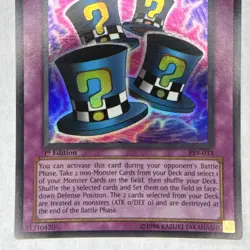 Yu-Gi-Oh! Magical Hats Super Rare Trap Pharaoh's Servant 1st Ed PSV-033 Konami - Image 3
