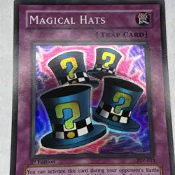 Yu-Gi-Oh! Magical Hats Super Rare Trap Pharaoh's Servant 1st Ed PSV-033 Konami - Image 4