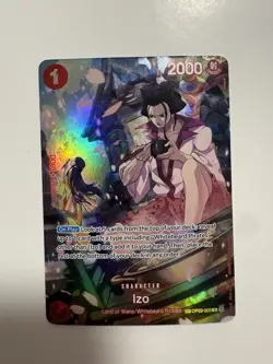 One Piece TCG Izo OP03-003 SP Alternate Art English OP03 Pillars of Strength LP - Image 1