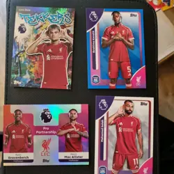 Topps Premier League 2025/2026 Liverpool 4 Card Bundle - Image 1