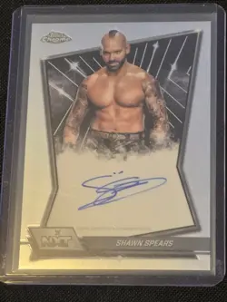 2026 Topps Chrome WWE Shawn Spears NXT-SHA On-Card Auto Autograph - Image 1