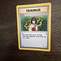 Pokemon Erika Gym Heroes Holo Rare Unlimited Trainer 16/132 2000 English Card - Image 1