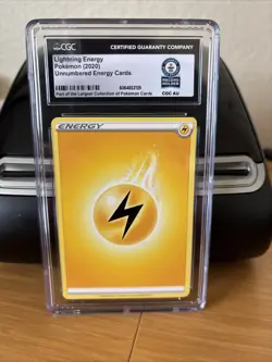 CGC Lightning Energy 2020 Pokemon Card – Guinness World Record Holder Slab 🔥 - Image 1