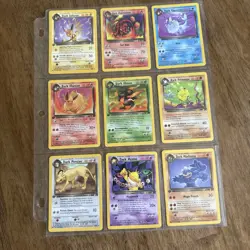 Pokemon Vintage Team Rocket Card Lot Jolteon Vaporeon Flareon Machamp LP 9 - Image 1