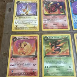 Pokemon Vintage Team Rocket Card Lot Jolteon Vaporeon Flareon Machamp LP 9 - Image 4