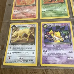 Pokemon Vintage Team Rocket Card Lot Jolteon Vaporeon Flareon Machamp LP 9 - Image 5