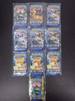 Pokemon TCG: XY Evolutions Booster Bundle-9 Packs+One 3 Card Pack-Factory Sealed - Image 1