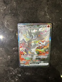Reshiram EX 166/086 White Flare Holo Card Freshly Pulled NM Condition - Image 1