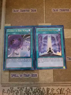 YUGIOH THE GATES OF DARK WORLD + GATEWAY TO DARK WORLD LCJW SECRET 1ST ED NM - Image 1