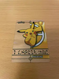 Pikachu Clear Card - Pokemon Magic Message Cards 2006 Merlin - Image 1