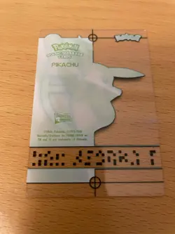 Pikachu Clear Card - Pokemon Magic Message Cards 2006 Merlin - Image 2