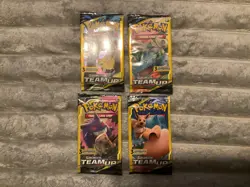 Pokemon Sun and Moon Team Up 3 Card Mini Booster Packs + ALL Tag Team Art Sets - Image 1