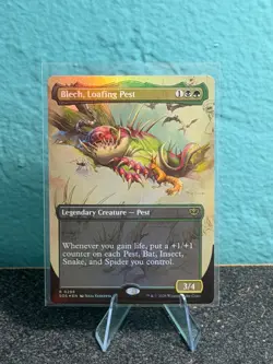 MTG SOS *Foil Blech, Loafing Pest (Borderless) 298 NM R Secrets of Strixhaven 20 - Image 1