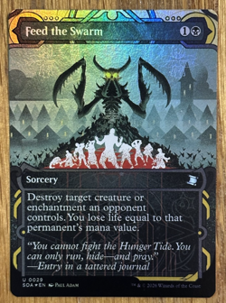 MTG Secrets Of Strixhaven Mystical Archive, Feed the Swarm - Foil - Image 1