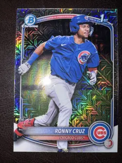 2025 Bowman Chrome Ronny Cruz 1st Mega Box Refractor Mojo - Image 1