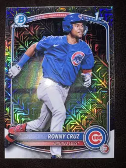 2025 Bowman Chrome Ronny Cruz 1st Mega Box Refractor Mojo - Image 2