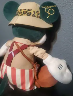 Disney Parks Mickey Mouse Main Attraction Jungle Cruise Plush Toy 16” - Image 5