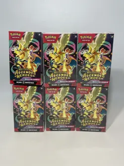 Pokemon TCG Mega Evolution Ascended Heroes Booster Bundle Box Lot of 6 - Image 1