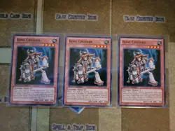 YUGIOH 3X BONE CRUSHER GLD5-EN025 COMMON LIMITED ED NM - Image 1