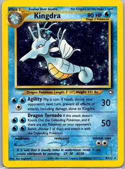 Pokemon Kingdra Holo Rare Holo Neo Genesis 008/111 - Image 1