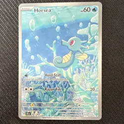 Pokemon Horsea 067/064 Sv: Shrouded Fable Illustration Rare Holo Basic 60HP Eng… - Image 1