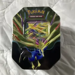 Pokemon Azure Legends Xerneas Tin Stackable Storage Case 2023 Standard Size - Image 1