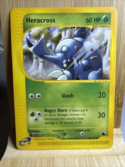 Pokemon TCG Heracross Skyridge 64/144 Non-Holo NM E Series WOTC Vintage - Image 1