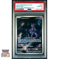 MEWTWO 052 POKEMON SVP EN SV BLACK STAR PROMO S&V 151 ULTRA PREMIUM 2023 PSA 10 - Image 1