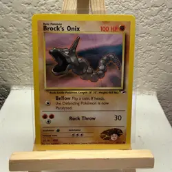Brock's Onix 69/132 Gym Hero WOTC Pokemon TCG - Image 1