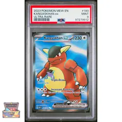 KANGASKHAN EX ULTRA RARE 190 POKEMON MEW EN SCARLET & VIOLET 151 2023 PSA 9 - Image 1