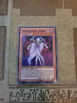 YUGIOH GEARSPRING SPIRIT HA07-EN038 SUPER 1ST ED NM - Image 1