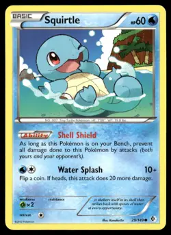 SQUIRTLE 29/149 COMMON BOUNDARIES CROSSED POKEMON NM - Image 2