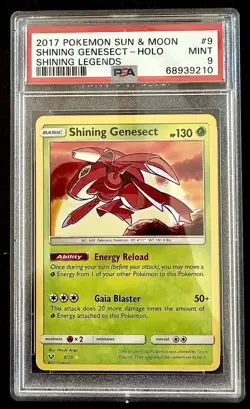 Pokemon Shining Genesect Shining Legends 2017 Holo 9/73 PSA 9 Mint - Image 1