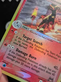 Team Magma's Houndoom - 34/95 Team Magma vs Team Aqua Pokemon NM Reverse Holo - Image 3