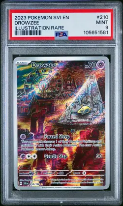 PSA 9 - Drowzee IR 210/198 SV Scarlet & Violet Base - Pokemon - Image 1