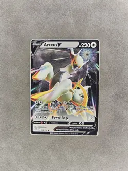 Pokemon TCG Arceus V 122/172 ⬜Metal Promo SWSH Arceus Premium Collection - NM - Image 1