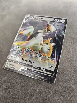 Pokemon TCG Arceus V 122/172 ⬜Metal Promo SWSH Arceus Premium Collection - NM - Image 3