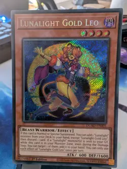 YuGiOh! Lunalight Gold Leo DUAD-EN005 Secret Rare 1st Ed - Image 1