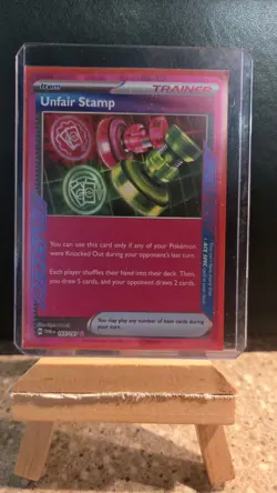 Unfair Stamp 165/167 Sv06 Twilight Masquerade Ace Holo Pokemon TCG NM Condition - Image 1