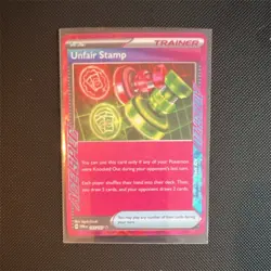 Pokemon TCG Unfair Stamp 165/167 Sv06 Twilight Masquerade ACE SPEC Rare Holo - Image 1