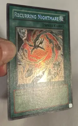 YuGiOh Recurring Nightmare FOTB-EN066 1st Edition Secret Rare LP - Image 3