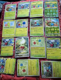 Roselia & Roserade Pokemon TCG 15 Card Lot Full Art CHR Holo PokeBall Rare + NM - Image 1