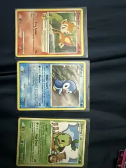 Turtwig, Piplup, Chimchar 2009/2008 Pokemon Trading Cards - Image 1