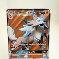 Pokemon TCG Lycanroc GX Full Art Ultra Rare Card Burning Shadows Holo 136/147 - Image 3
