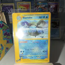 Pokemon Blastoise Expedition Base Set Rare 100 HP Stage 2 Card 37/165 Jet Stream - Image 1