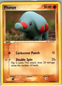 Phanpy 69/107 Non Holo Deoxys - Pokemon Card - NM - Image 1