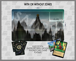 Disney Lorcana Emperor Kuzco Kuzconian Empire Trading Card Game Playmat - Image 1